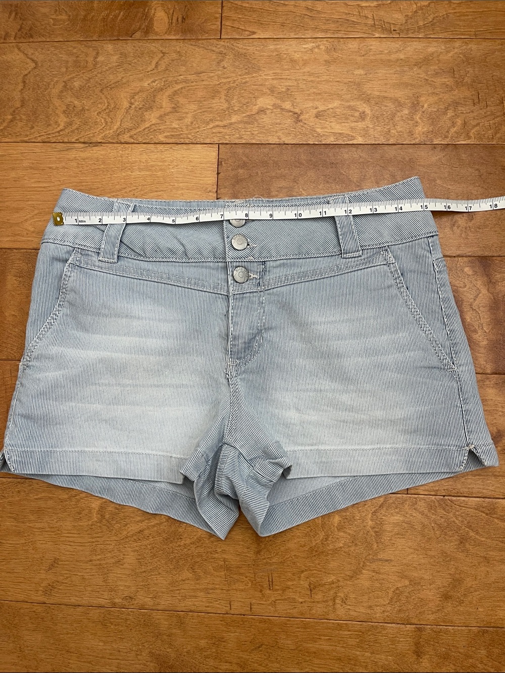 Blue Spice Light Blue High Waist Denim Shorts